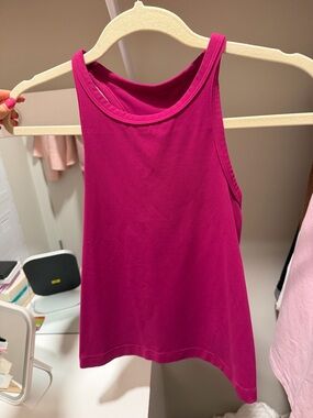 lululemon athletica Fuchsia High-Neck Tank